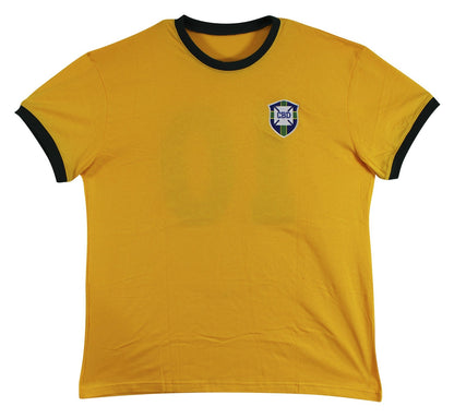 Pele Authentic Signed Brazil Yellow Jersey Autographed Fanatics #A788628