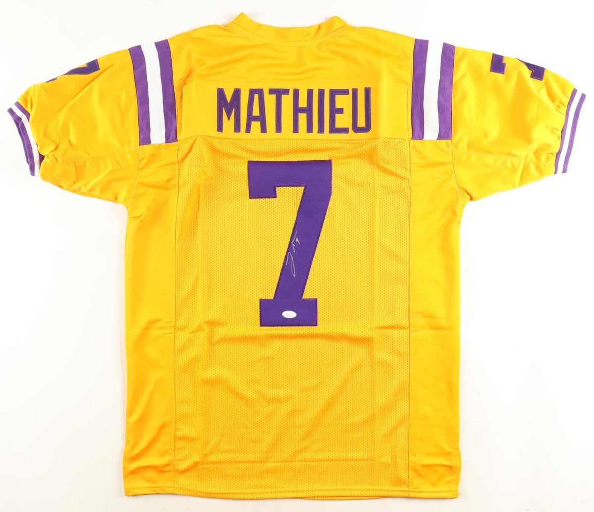 Tyrann Mathieu Signed LSU Tigers Jersey (JSA COA) New Orleans Saints All Pro DB
