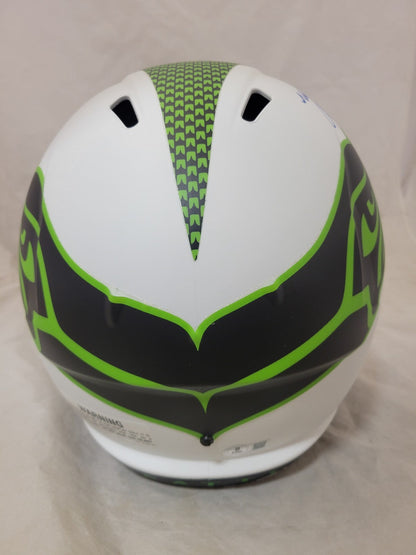 MATT HASSELBECK SIGNED SEATTLE SEAHAWKS F/S LUNAR ECLIPSE SPEED REP HELMET BAS