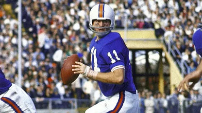 Steve Spurrier Signed Throwback Mini Helmet (Beckett) Ex-Florida Gators QB