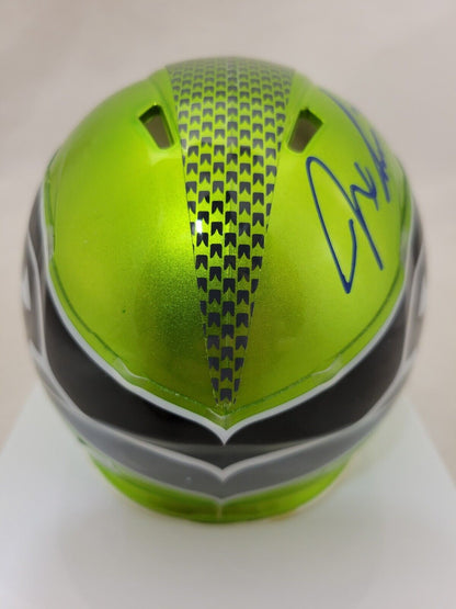 JAXON SMITH-NJIGBA SIGNED SEATTLE SEAHAWKS FLASH SPEED MINI HELMET FANATICS QR