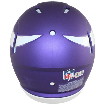 Justin Jefferson Autographed Minnesota Vikings Pro Tribute Helmet Beckett 52890