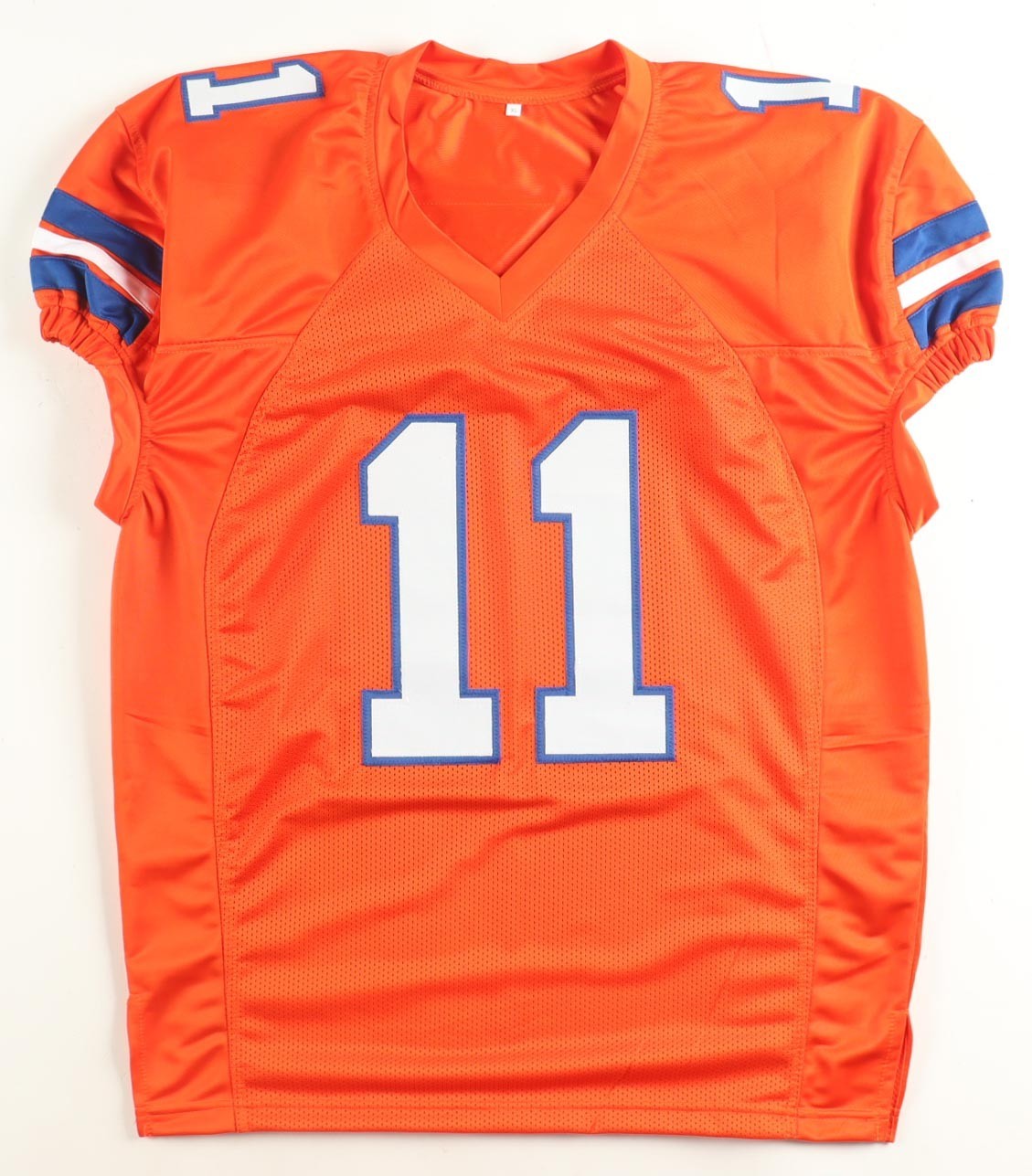 Troy Franklin Signed Denver Broncos Pro Cut Jersey (Beckett) 2024 Rnd Pck Oregon