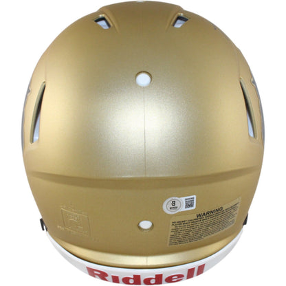 Travis Hunter Signed Colorado Buffaloes Pro Helmet Heisman Beckett Witness 51406