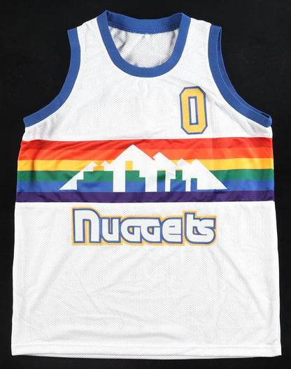 Christian Braun Signed Denver Nuggets Throwback Jersey (Beckett) 2023 NBA Champs