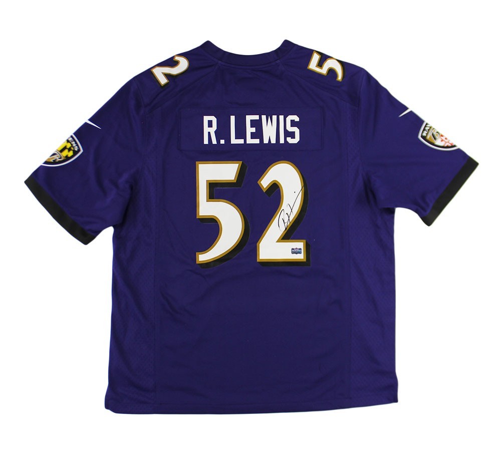 Ray Lewis Signed Baltimore Ravens Nike Game NFL Jersey