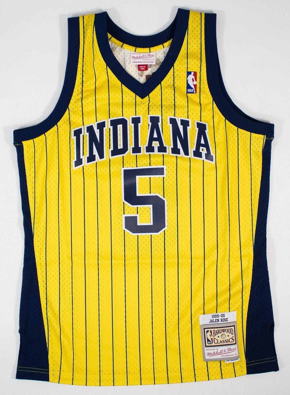 Jalen Rose Signed Indiana Pacers Mitchell & Ness Throwback Jersey (Fanatics)