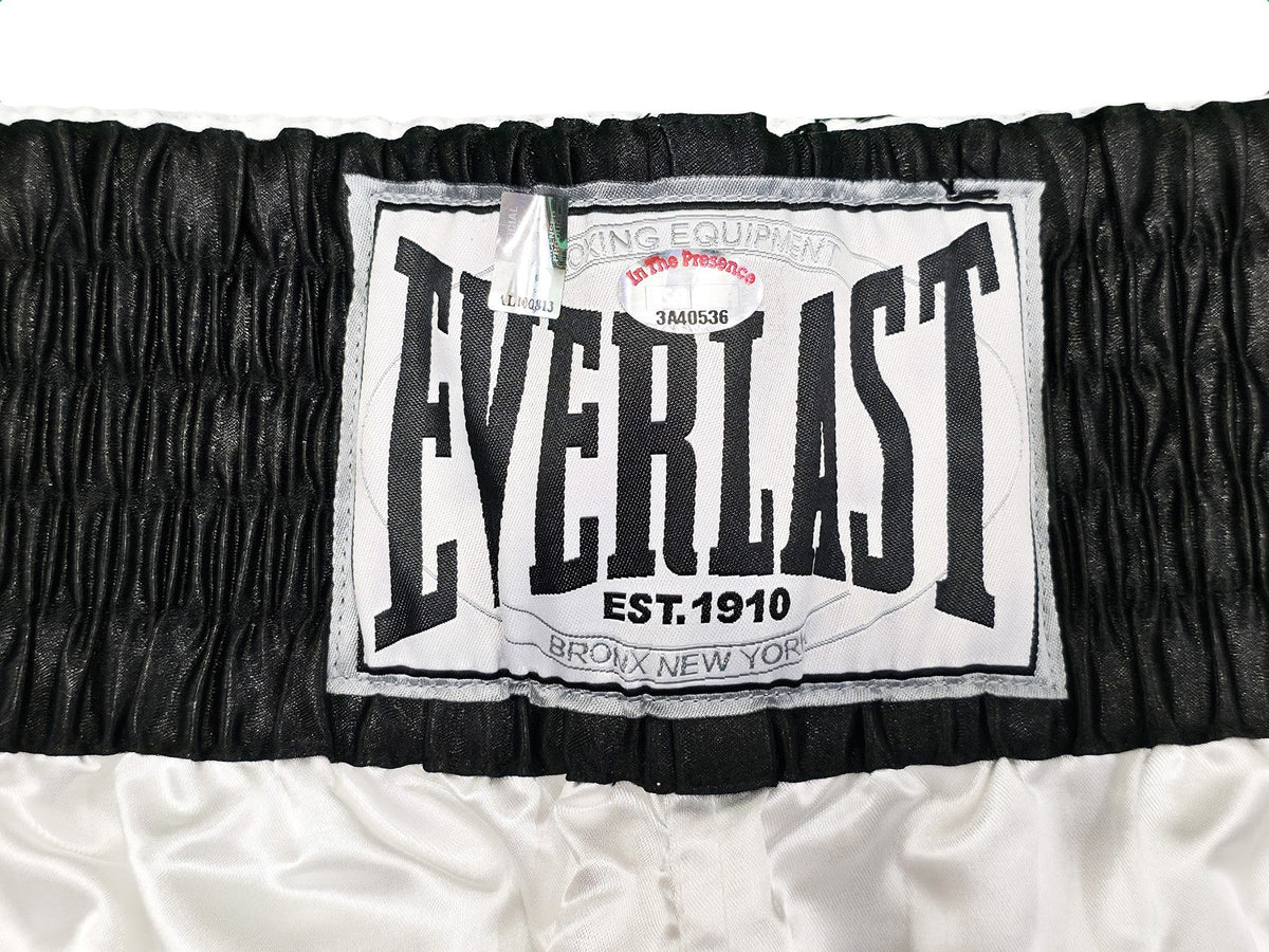 Muhammad Ali Autographed White & Black Everlast Boxing Trunks Ali Holo & PS #3