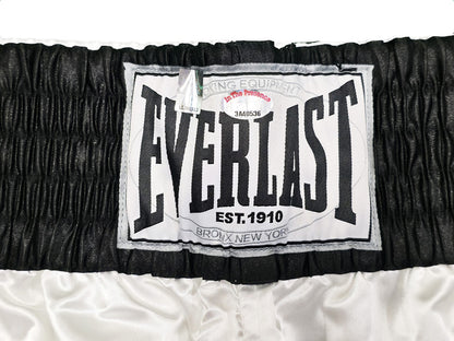 Muhammad Ali Autographed White & Black Everlast Boxing Trunks Ali Holo & PS #3