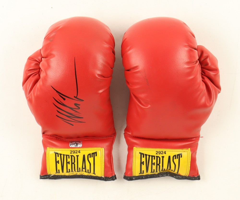 Iron Mike Tyson Signed Set Of (2) Everlast Boxing Gloves (Tyson Hologram)