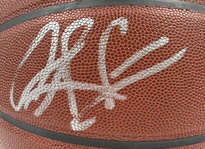 Dennis Rodman Signed Chicago Bulls NBA Wilson Logo Basketball BAS w/ Case