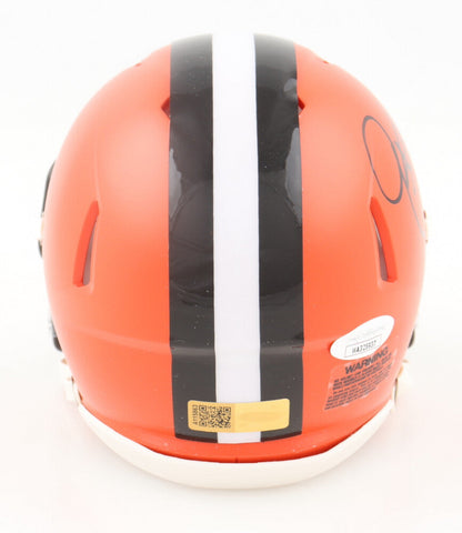 Eric Metcalf Signed Cleveland Browns Speed Mini Helmet (JSA QR & Players Ink)