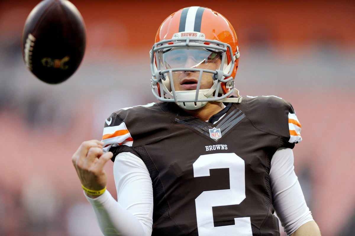 Johnny Manziel Signed Browns Color Rush Jersey Inscribed "F***Cleveland"/Beckett
