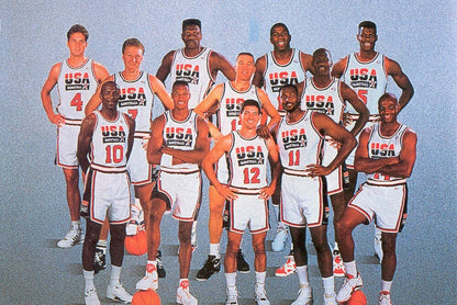 Christian Laettner Signed Team USA Jersey (JSA) 1992 Gold Medal Dream Team