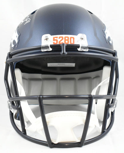 Troy Franklin Autographed Denver Broncos F/S Helmet - Beckett W Hologram *White