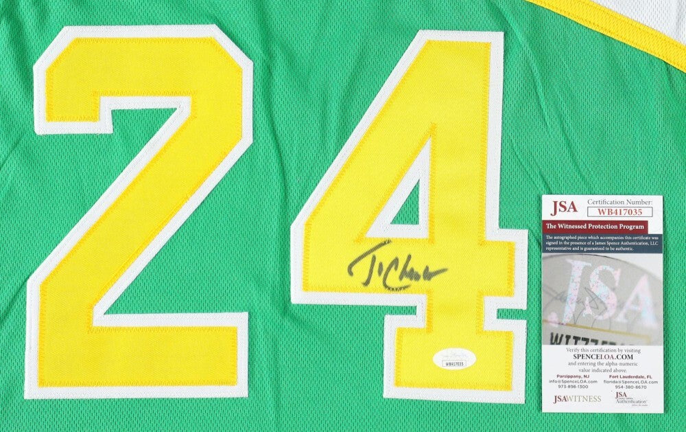 Tom Chambers Signed Seattle Supersonics Home Jersey (JSA COA) 4xAll Star Forward