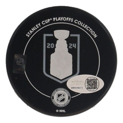 Ryan Lomberg Signed Florida Panthers 2024 Stanley Cup Champion Logo Puck (JSA)