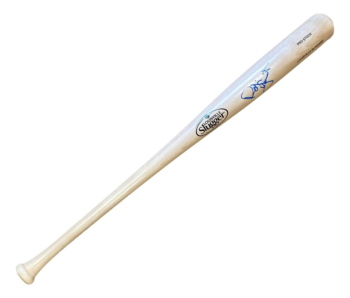Robin Yount Milwaukee Brewers Signed Tan Louisville Slugger Bat BAS