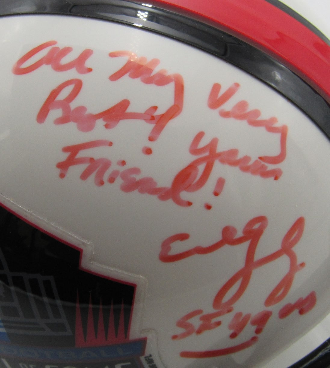 Eddie DeBartolo Jr Pro Football HOF 49ers Auto/Signed Mini Helmet JSA 201578