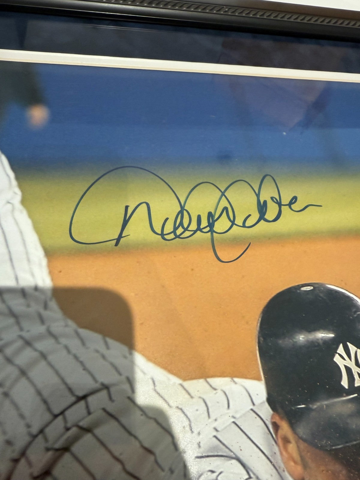 Derek Jeter Signed Autographed 16x20 Photo Framed w/ Game Used Dirt Steiner