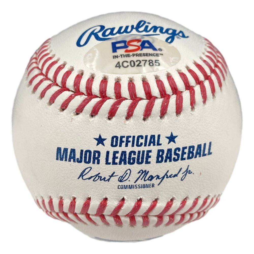 Nolan Ryan Texas Rangers Signed Rawlings Official MLB Baseball 5714 K's PSA/DNA