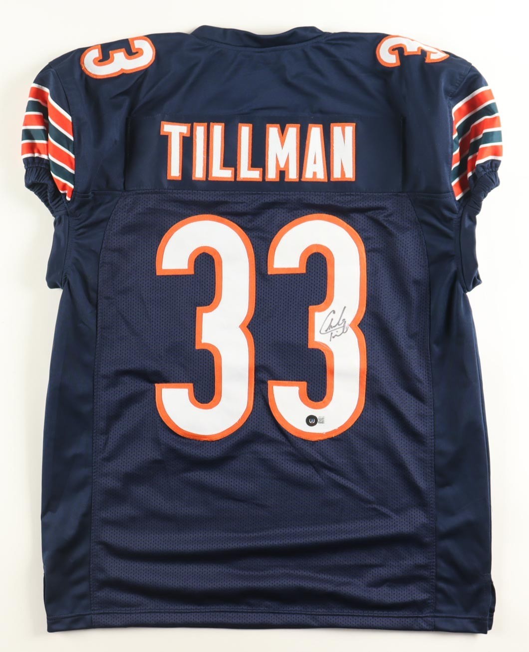 Charles "Peanut" Tillman Signed Chicago Bears Pro Cut Jersey /Beckett 2xPro Bowl