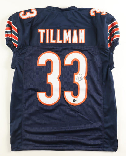Charles "Peanut" Tillman Signed Chicago Bears Pro Cut Jersey /Beckett 2xPro Bowl