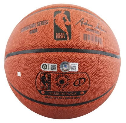 Spurs David Robinson Authentic Signed Spalding Basketball BAS Witnessed #WY58078
