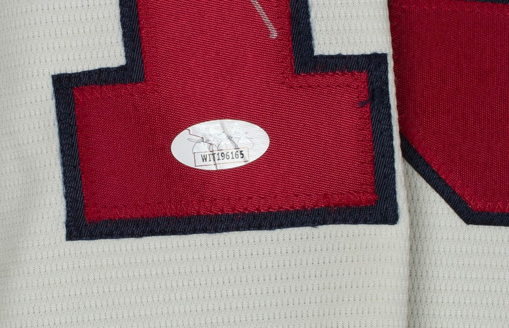 Ronald Acuna Jr. Signed Atlanta Braves Cream Nike Baseball Jersey JSA