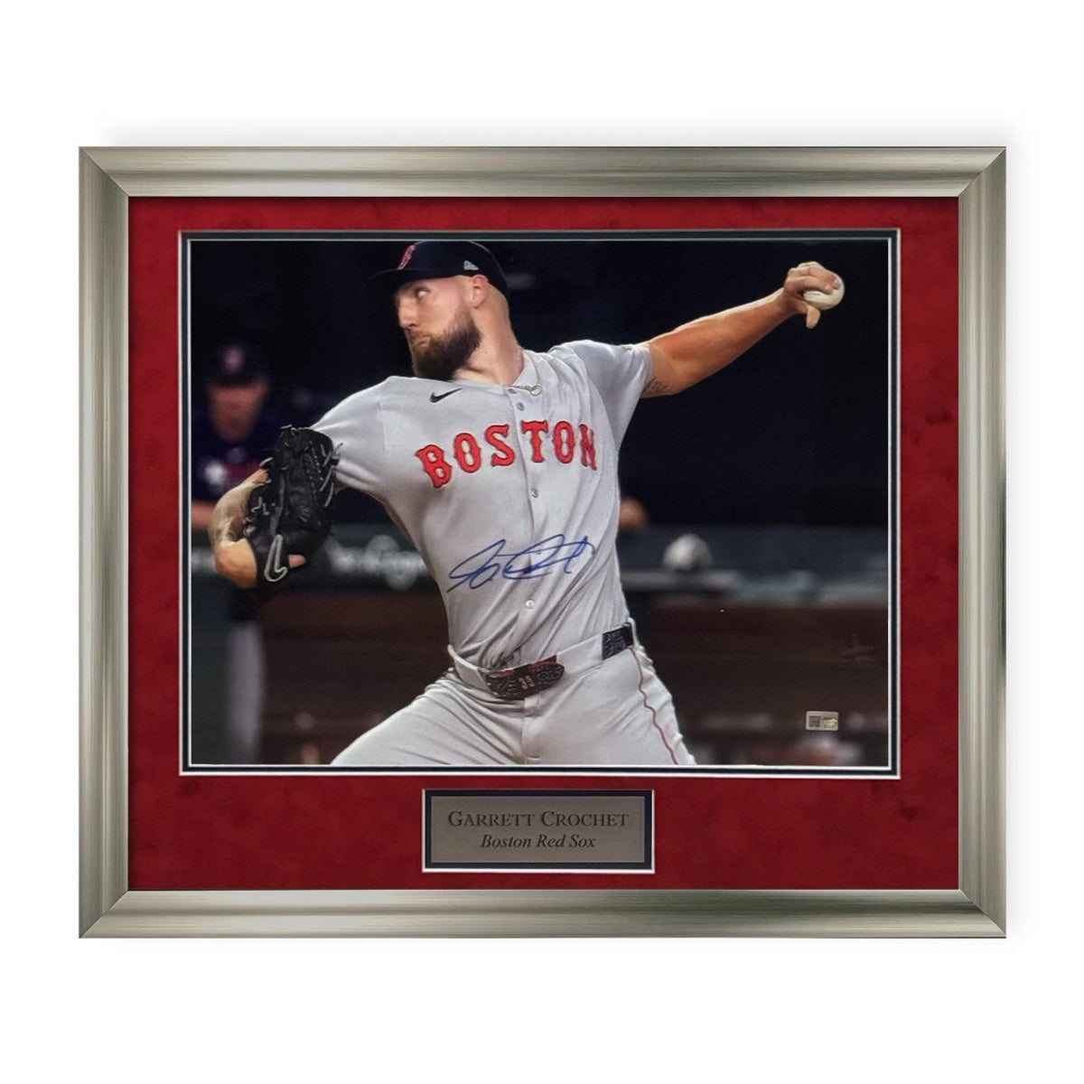 Garrett Crochet Signed Autographed 16x20 Photo Framed to 23x27