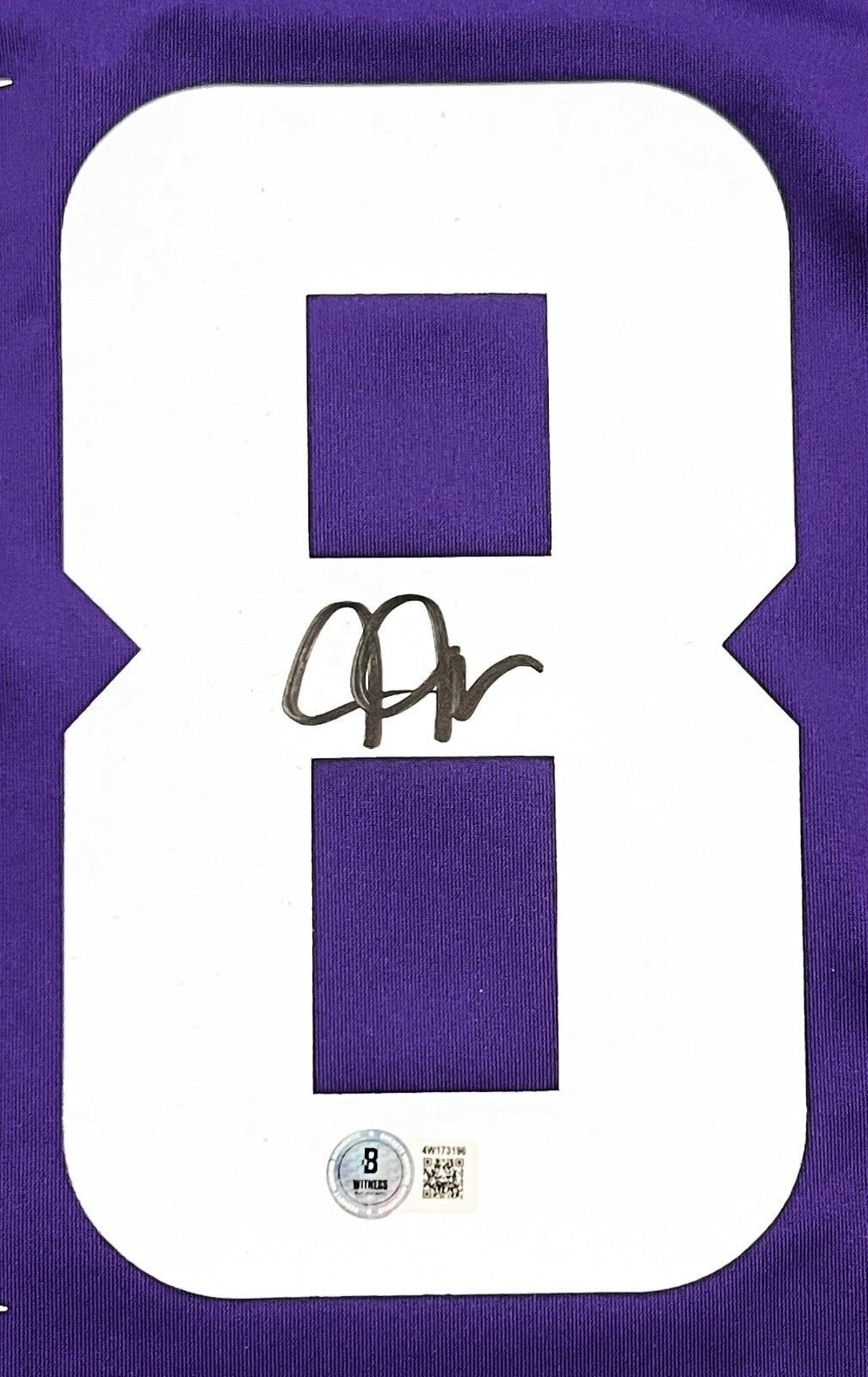 Justin Jefferson Minnesota Vikings Signed Purple Nike Game Jersey BAS Beckett