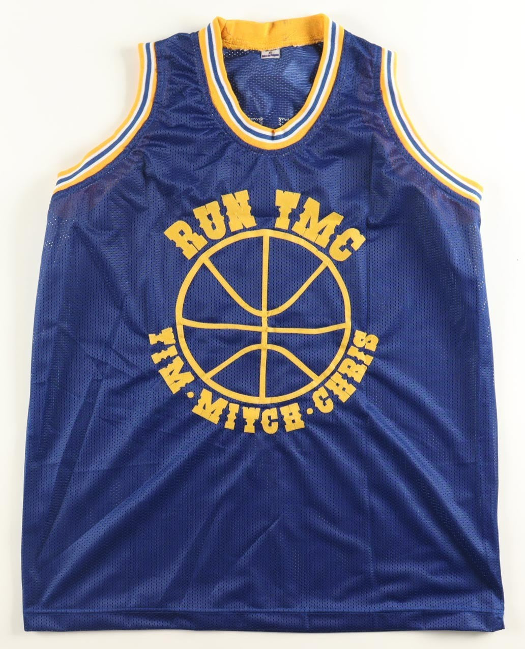 Tim Hardaway, Mitch Richmond & Chris Mullin Signed Warriors Blue Jersey Beckett