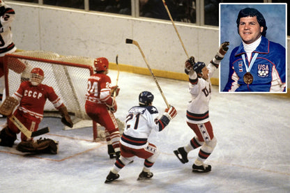 Mike Eruzione Signed Team USA Jersey (JSA COA) 1980 Miricle on Ice Team Captain