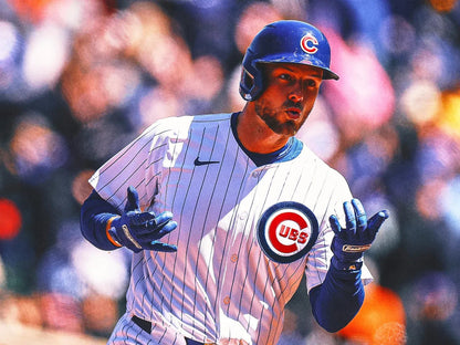 Michael Busch Signed Chicago Cubs Chi Town Powder Blue Jersey (Beckett) 1st Base