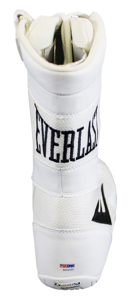 Muhammad Ali Signed White Everlast Boxing Shoe Size 11.5 Auto 10! PSA #4A54355
