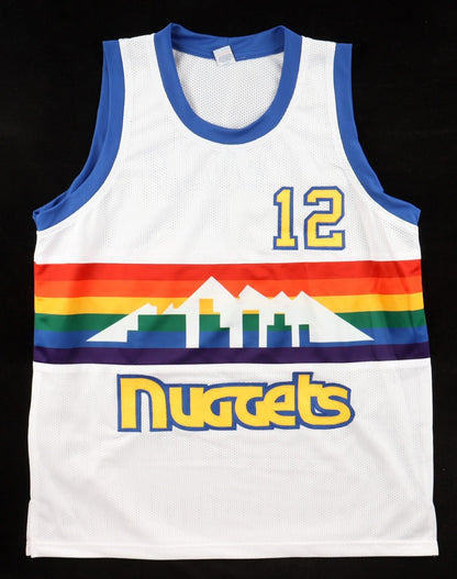 Lafayette "Fat" Lever Signed Denver Nuggets White Jersey (JSA COA) 2xAll Star