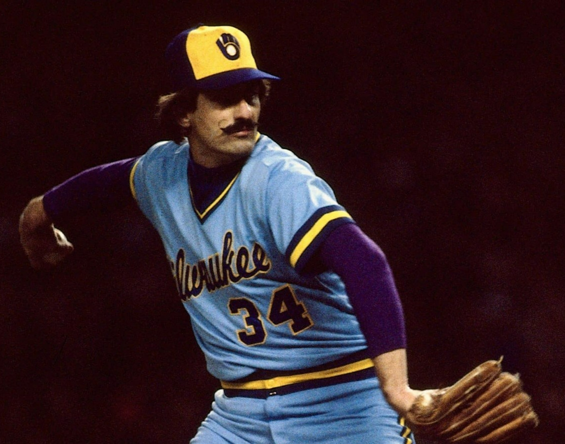 Rollie Fingers Signed Milwaukee Brewers Powder Blue Jersey Inscribed HOF 92 /JSA