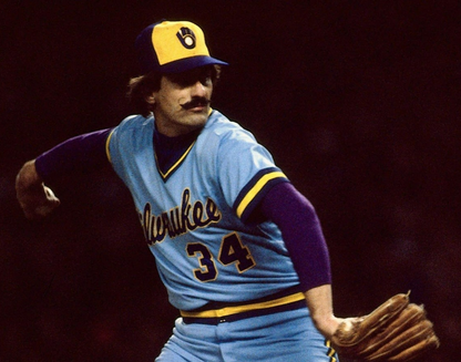 Rollie Fingers Signed Milwaukee Brewers Powder Blue Jersey Inscribed HOF 92 /JSA