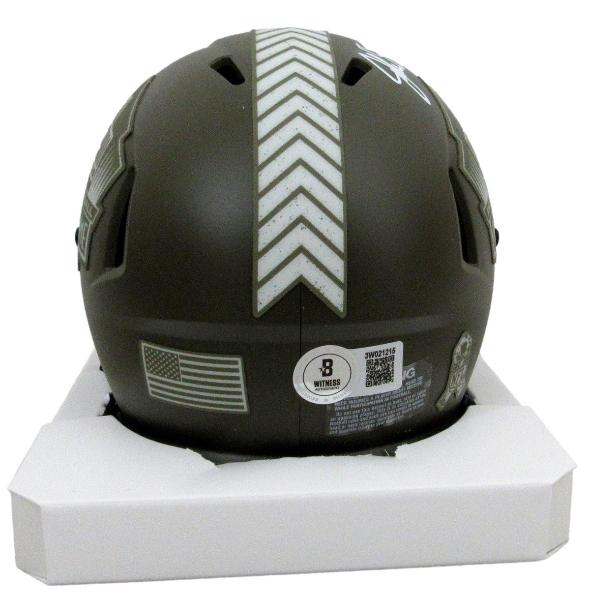 John Elway HOF Signed HOF Salute to Service Mini Helmet Broncos Beckett 200053