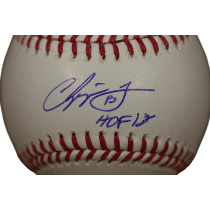 Chipper Jones Autographed Atlanta Braves OML Baseball HOF 2018 Fanatics 51699