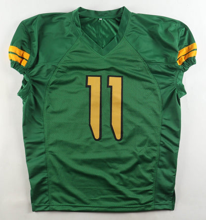 Troy Franklin Signed Oregon Ducks Pro Cut Jersey (Beckett) 2024 Round Pk Broncos