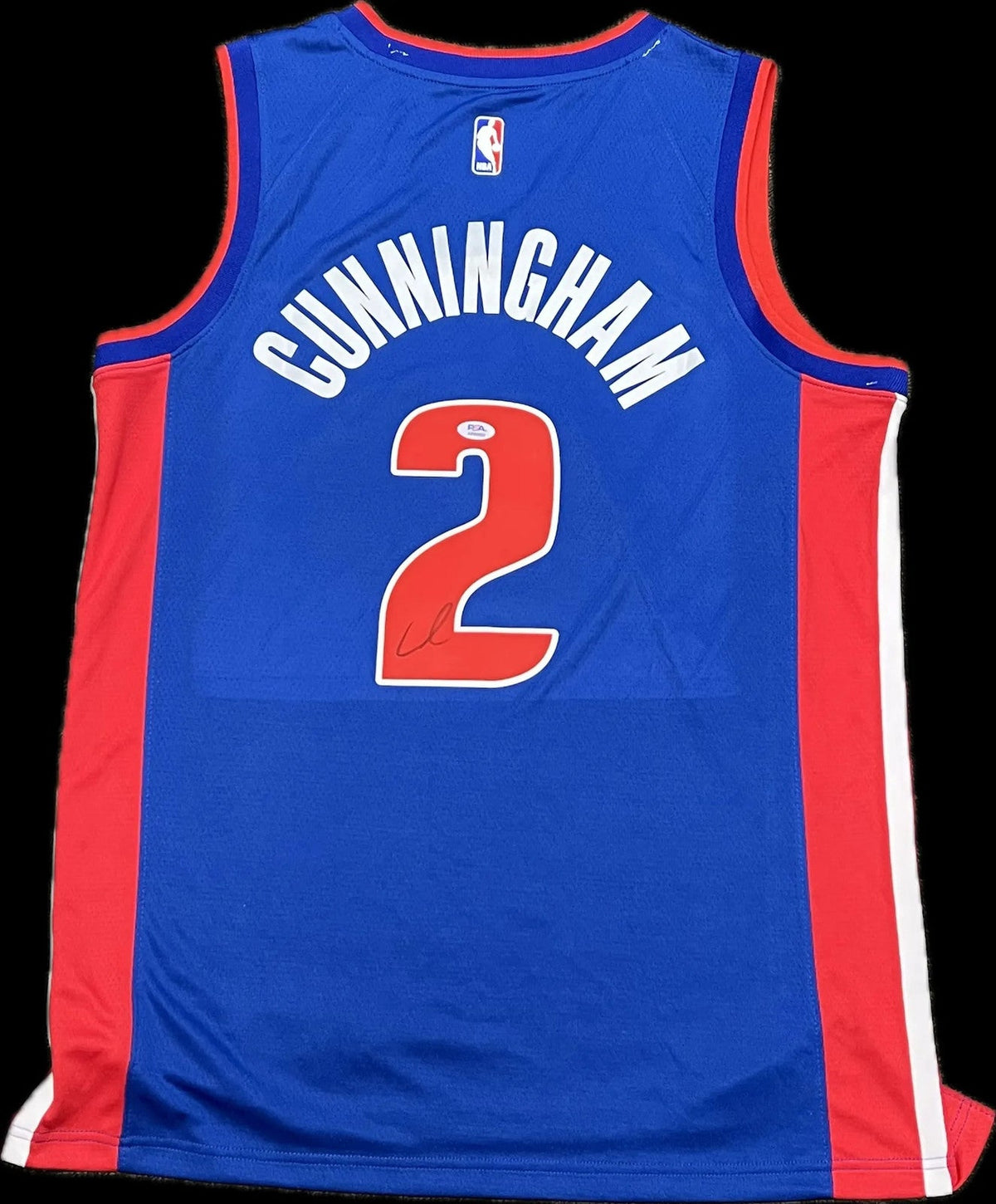 Cade Cunningham Signed Jersey PSA Detroit Pistons Autographed