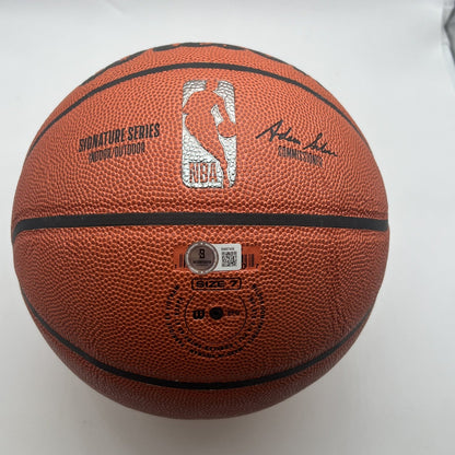 Alex Sarr Washington Wizards Signed Basketball BAS Autographed
