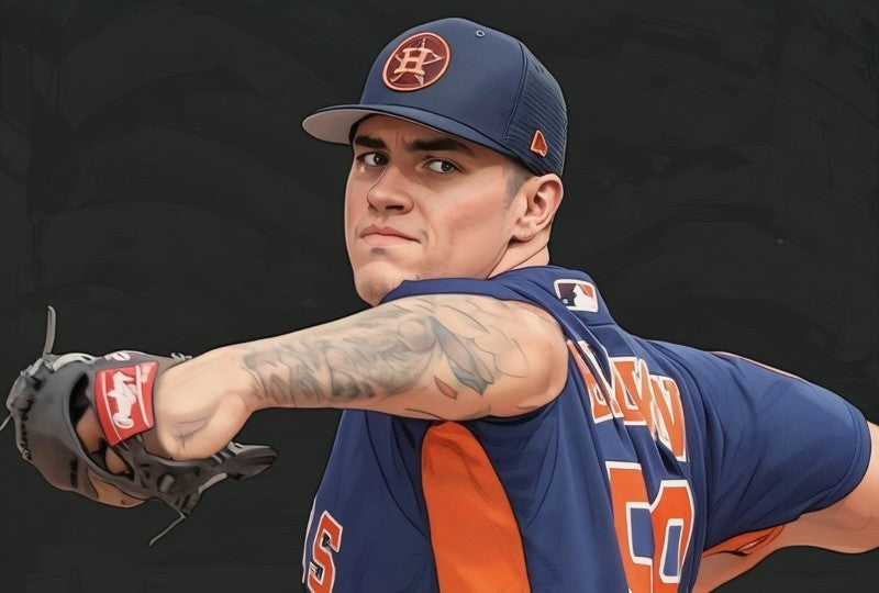 Hunter Brown Signed Houston Astros Jersey (Beckett) 2022 World Champ / Pitcher