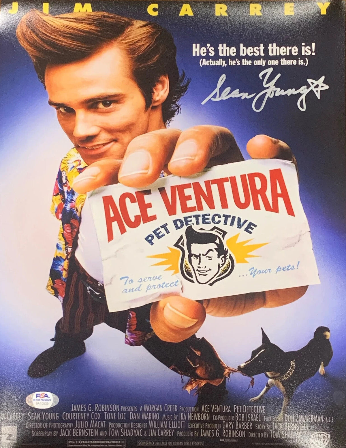 Sean Young Signed "Ray Finkle" Jersey (JSA COA) Ace Ventura Pet Detective /Miami