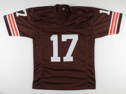 Brian Sipe Signed Cleveland Browns Jersey (Beckett) Browns Quarteback 1974-1983