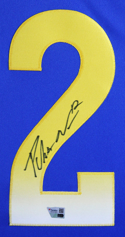 Rams Puka Nacua Authentic Signed Blue Nike Limited Framed Jersey Fanatics