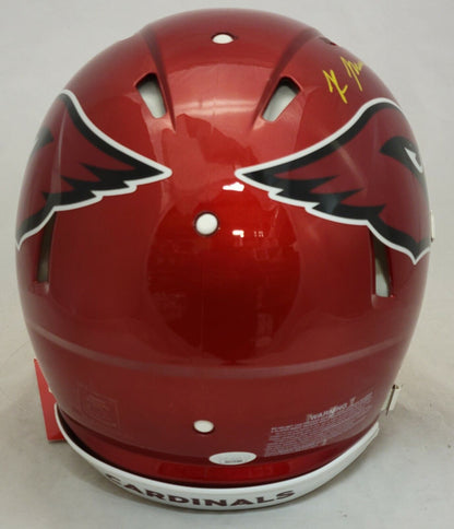 RONDALE MOORE SIGNED ARIZONA CARDINALS FS FLASH SPEED REPLICA HELMET BECKETT