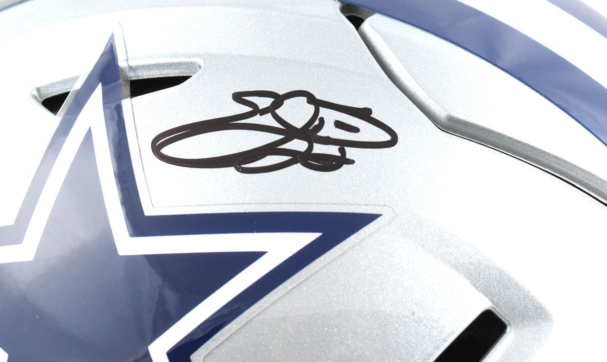 Emmitt Smith Autographed Dallas Cowboys F/S SpeedFlex Helmet - Beckett W Holo