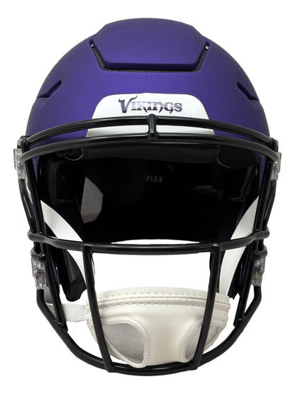 Justin Jefferson Signed Minnesota Vikings FS Authentic SpeedFlex Helmet BAS